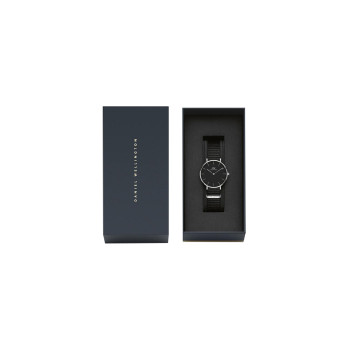 Montre en tissu nato Cornwall - 32 mm - Noir et argenté - 02 - 33646342