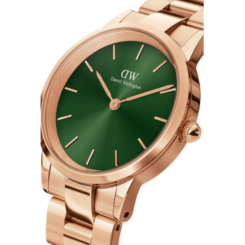 Montre à quartz en acier Iconic Link - 32 mm - Doré rose et vert - 02 - 33646345