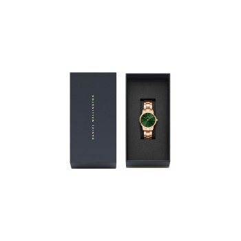 Montre à quartz en acier Iconic Link - 28 mm - Doré rose et vert - 02 - 33646346