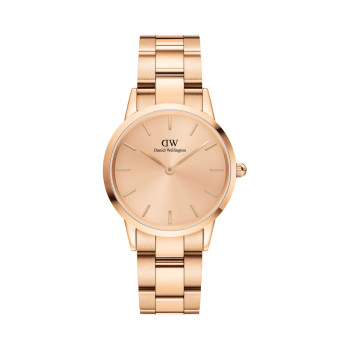 Montre à quartz en acier Iconic Link - 32 mm - Doré rose et rose - 02 - 33646347