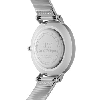 Montre à quartz en acier Petite - 28 mm - Argenté et blanc - 02 - 33646351