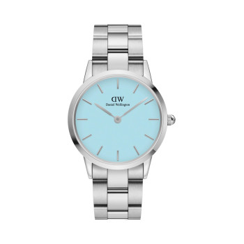 Montre à quartz en acier Iconic Link Capri - 36 mm - Bleu et argenté - 02 - 33646356