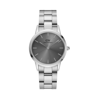 Montre à quartz en acier Iconic Link - Argenté - 02 - 33646360