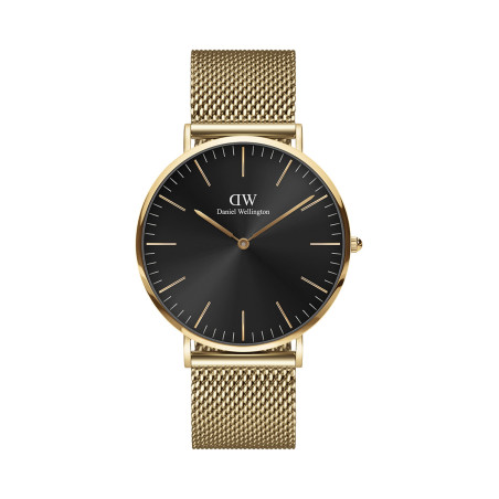 Montre à quartz en plaqué or jaune Classic Evergold - 02 - 33646398