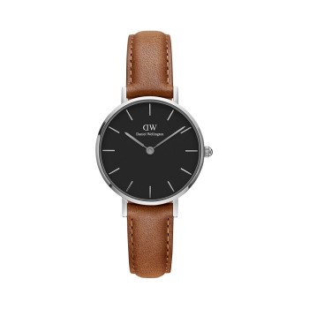 Montre à quartz en cuir Petite Durham - Marron et argenté - 02 - 33646402