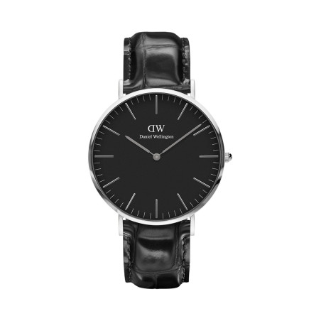 Montre à quartz en cuir Classic Reading S - Argenté et noir - 02 - 33646412