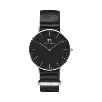 Montre à quartz en polyester Classic Cornwall S - Argenté et noir - 02 - 33646418