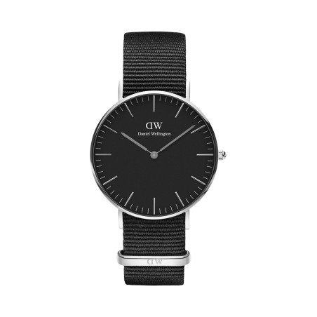 Montre à quartz en polyester Classic Cornwall S - Argenté et noir - 02 - 33646418