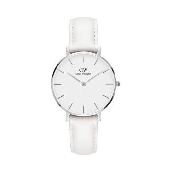 Montre à quartz en cuir Petite Bondi - Blanc et argenté - 02 - 33646429