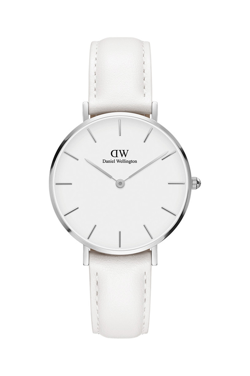 Montre à quartz en cuir Petite Bondi - Blanc et argenté - 02 - 33646429