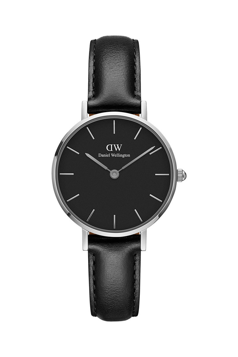 Montre à quartz en cuir Petite Sheffield - Noir et argenté - 02 - 33646438