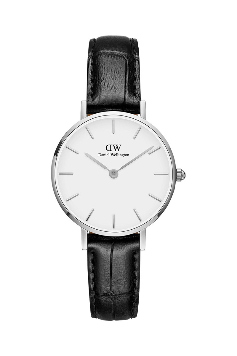 Montre à quartz en cuir Petite Reading - Noir et argenté - 02 - 33646440