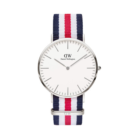 Montre à quartz en tissu nato et plaqué or rose Classic Canterbury - 02 - 33646442