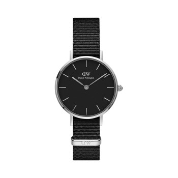 Montre à quartz en polyester Petite Cornwal - Noir et argenté - 02 - 33646443