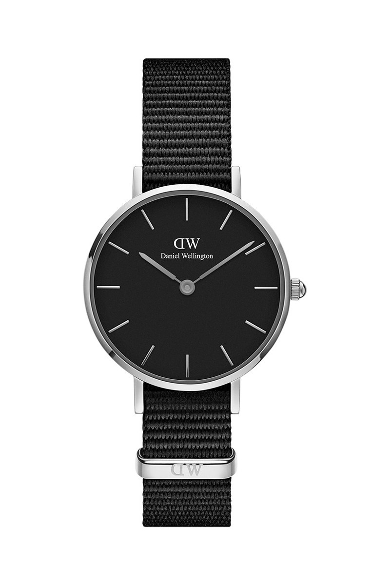 Montre à quartz en polyester Petite Cornwal - Noir et argenté - 02 - 33646443