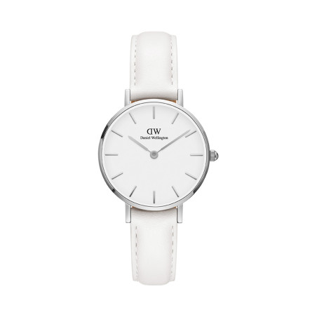 Montre à quartz en cuir Petite Bondi - Blanc et argenté - 02 - 33646444