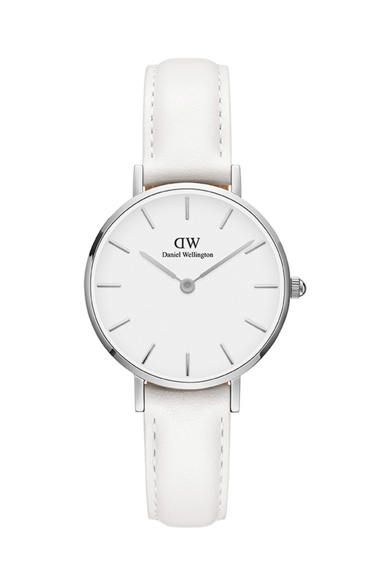 Montre à quartz en cuir Petite Bondi - Blanc et argenté - 02 - 33646444