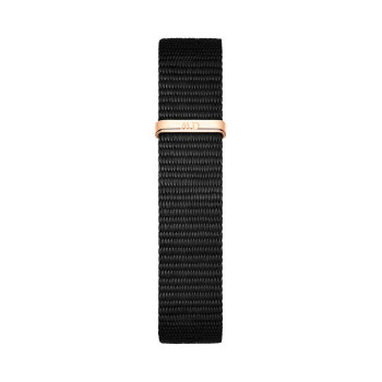 Montre à quartz en polyester Petite Cornwal - Noir et doré rose - 02 - 33646445