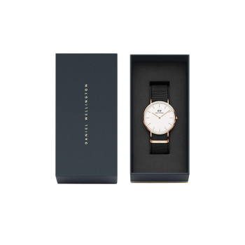 Montre à quartz en polyester et plaqué or rose Classic Cornwall RG - 02 - 33646449