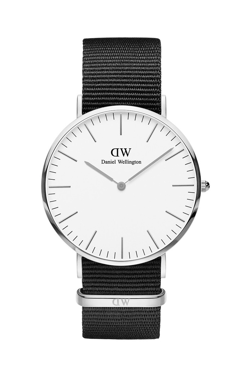 Montre à quartz en polyester Classic Cornwall - Noir et argenté - 02 - 33646450