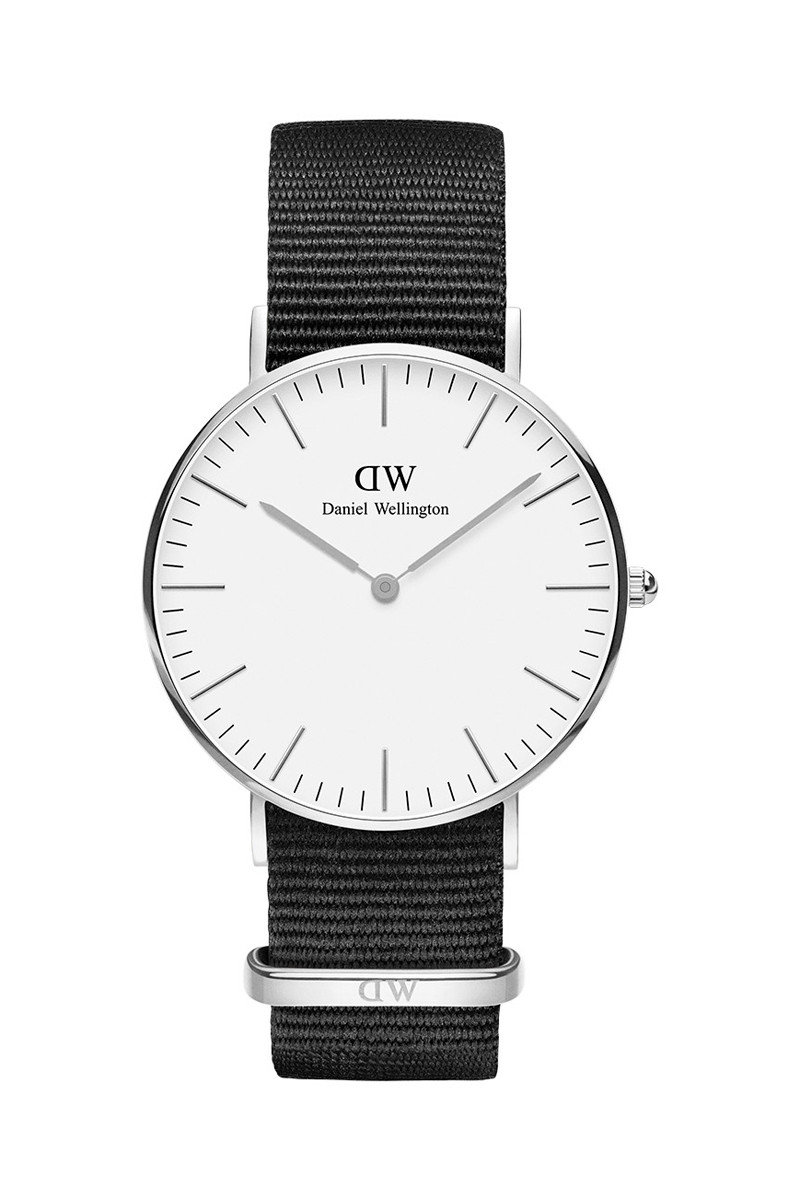 Montre à quartz en polyester Classic Cornwall - Noir et argenté - 02 - 33646452