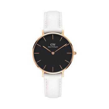 Montre à quartz en cuir et plaqué or rose Petite Bondi - 02 - 33646455