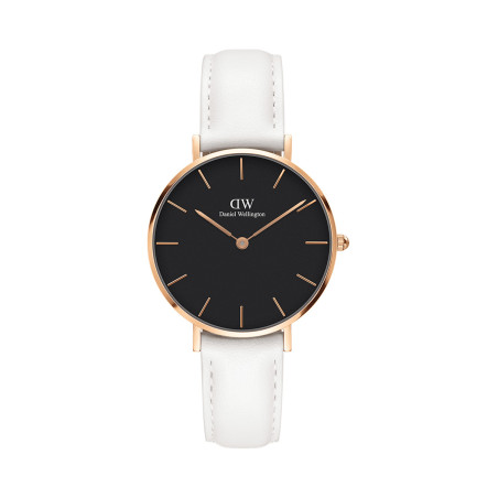 Montre à quartz en cuir et plaqué or rose Petite Bondi - 02 - 33646455