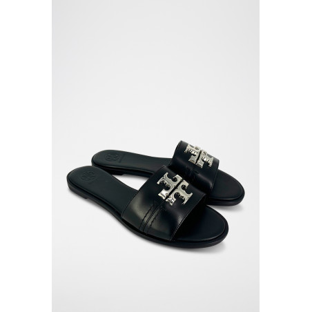 Mules en cuir - Noir - 02 - 33569270