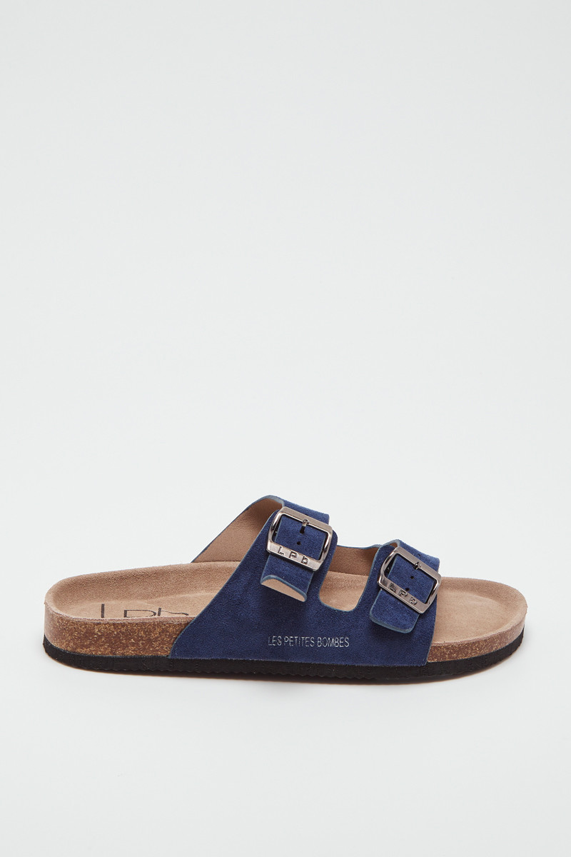 Mules Figen - Bleu marine - 02 - 33593206