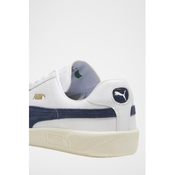 Sneakers en nubuck Puma Army Trainer - Blanc et bleu marine - 02 - 33593757