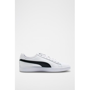 Sneakers en cuir Puma Smash V2 - Blanc et noir - 02 - 33593772