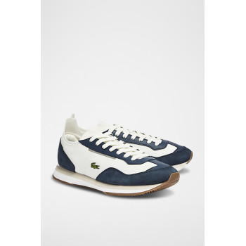 Baskets en nubuck Match Break  - Ecru et bleu marine - 02 - 33481067