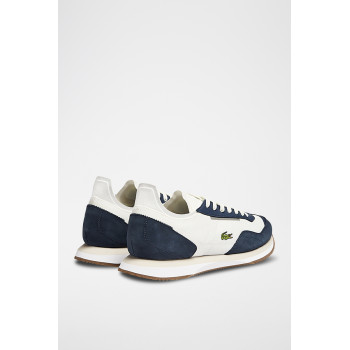 Baskets en nubuck Match Break  - Ecru et bleu marine - 02 - 33481067