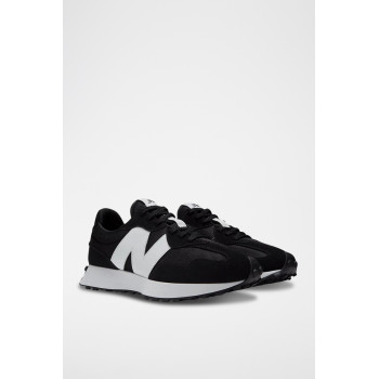 Sneakers en nubuck MS327 - Noir et blanc - 02 - 33593959