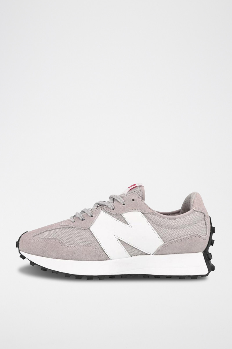 Sneakers en nubuck MS327 - Gris et blanc - 02 - 33593960