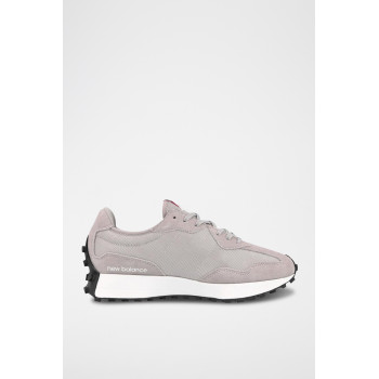 Sneakers en nubuck MS327 - Gris et blanc - 02 - 33593960