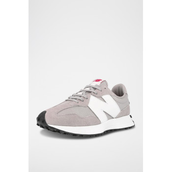 Sneakers en nubuck MS327 - Gris et blanc - 02 - 33593960