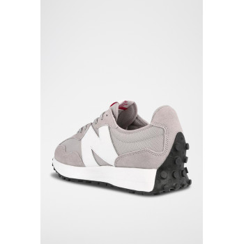 Sneakers en nubuck MS327 - Gris et blanc - 02 - 33593960