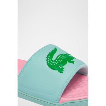 Claquettes Croco Dualiste - Rose et vert clair - 02 - 33481013