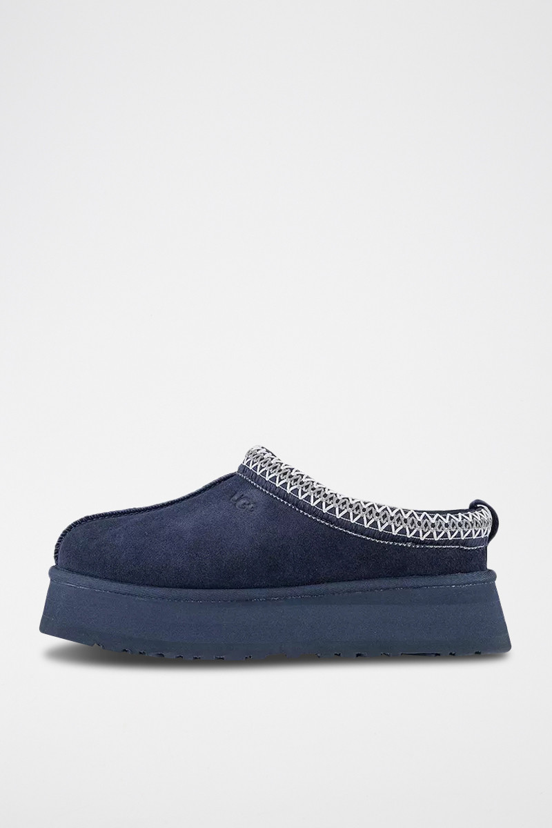 Mules plateformes en nubuck Tazz - Bleu marine - 02 - 33593483