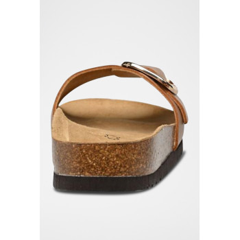 Mules en cuir Kathleen - Camel - 02 - 33593487