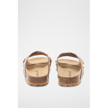 Mules en cuir - 
Beige - 02 - 33727462