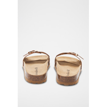 Mules en cuir - 
Marron - 02 - 33727485