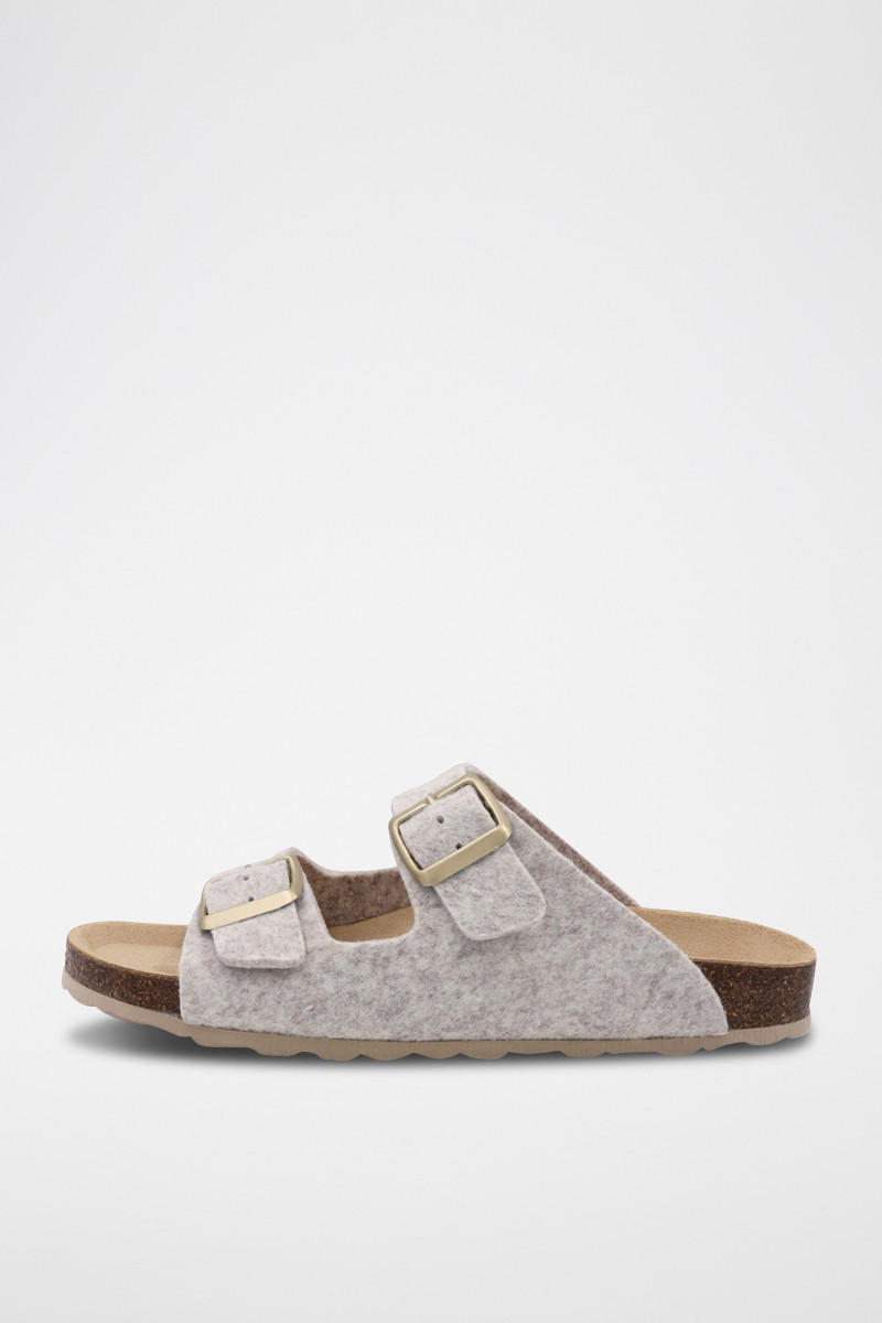 Mules - Beige chiné - 02 - 33727515