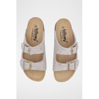 Mules - Beige chiné - 02 - 33727515