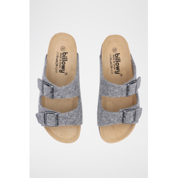 Mules - Gris chiné - 02 - 33727519