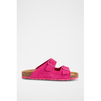 Mules en nubuck - Fuchsia - 02 - 33727567