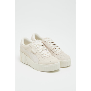 Sneakers plateformes en cuir Cali Wedge Tonal - Beige - 02 - 33720124