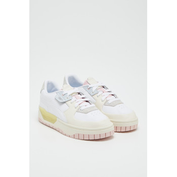 Sneakers plateformes en cuir Cali Dream - Rose et blanc - 02 - 33720181