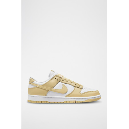 Dunk Low Retro en cuir - Blanc et beige - 02 - 33586873